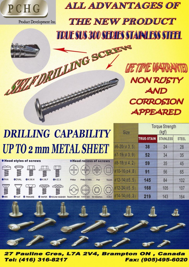 Stainless Steel Self Drilling Screws